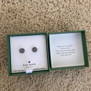 Kate Spade Silver Cubic Zirconia Stud Earrings